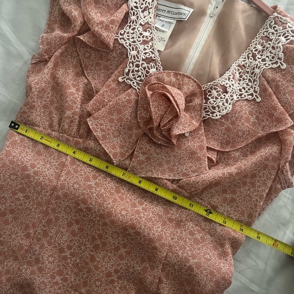 Vintage Scott McClintock long maxi dress with floral detail size 6 - Picture 12 of 13